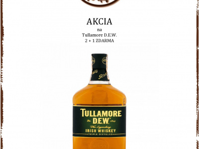 AKCIA na Tullamore D.E.W. 2 + 1 ZDARMA